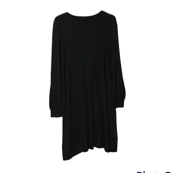 Ann Taylor LOFT Casual Dress Black Size M - Picture 2 of 4